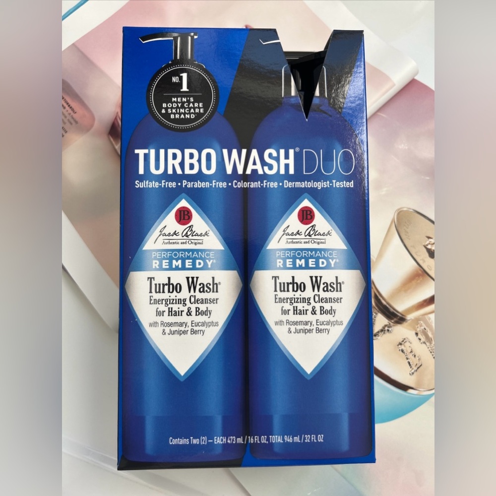 Jack Black Turbo Wash Two-Pack (2 X 16Fl Oz/ 2x 473ml) =32oz/946ml new